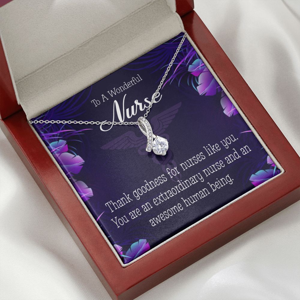 Extraordinary Nurse Alluring Ribbon Necklace-Express Your Love Gifts
