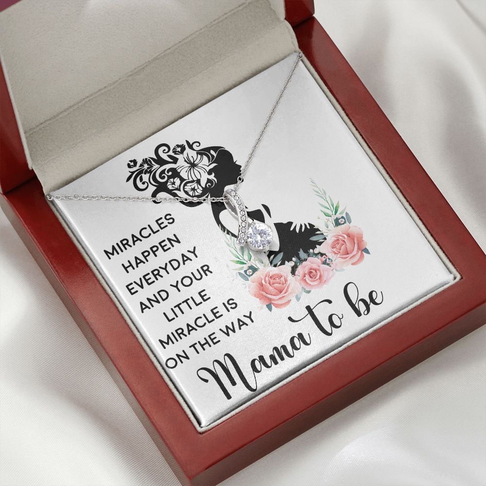 Mama To Be Alluring Ribbon Necklace-Express Your Love Gifts