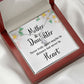 Mother and Daughter Never Truly Apart Alluring Ribbon Necklace-Express Your Love Gifts