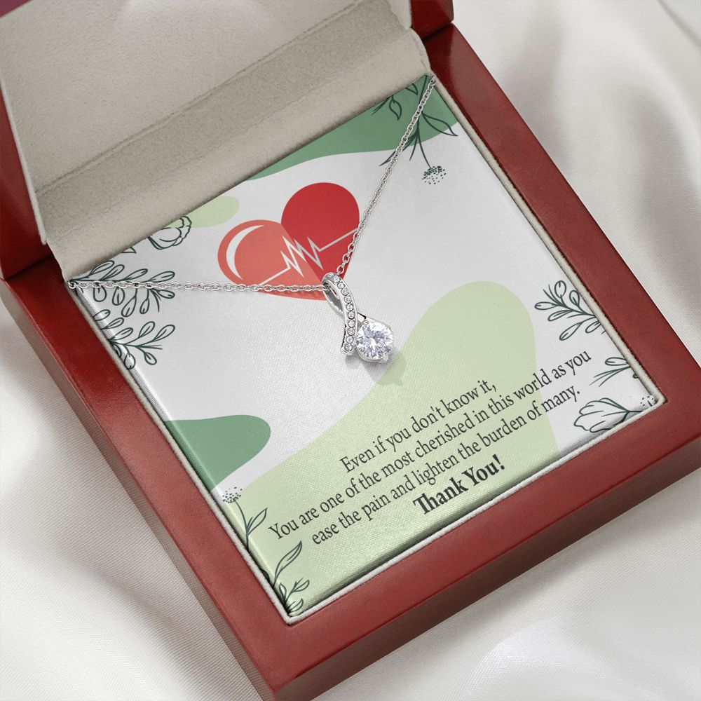 Thank You Necklace Medical Alluring Ribbon Necklace-Express Your Love Gifts
