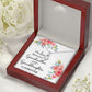 The Love Between a Grandmother and Granddaughter Alluring Ribbon Necklace-Express Your Love Gifts