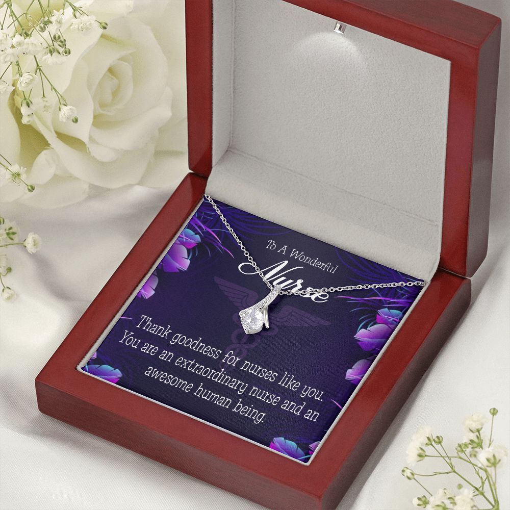 Extraordinary Nurse Alluring Ribbon Necklace-Express Your Love Gifts