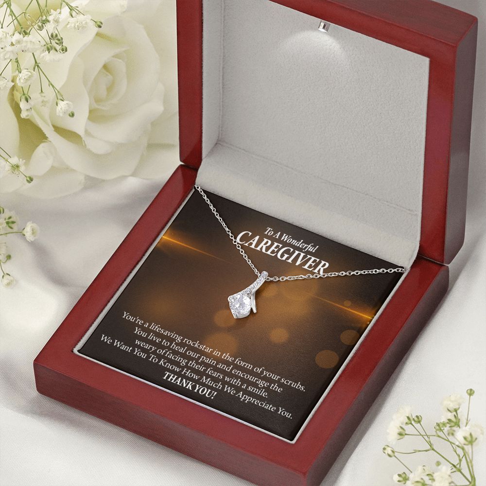 Rockstar Caregiver Alluring Ribbon Necklace-Express Your Love Gifts