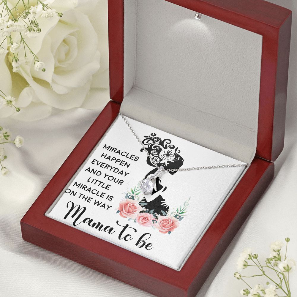 Mama To Be Alluring Ribbon Necklace-Express Your Love Gifts