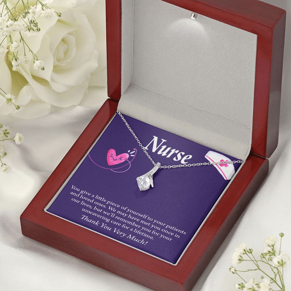 Remarkable Nurse Alluring Ribbon Necklace-Express Your Love Gifts