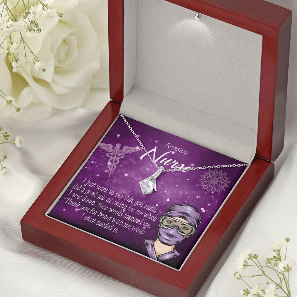 Thanks for Being There Alluring Ribbon Necklace-Express Your Love Gifts