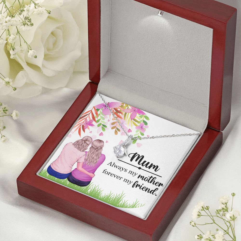 Mum Always my Mother Alluring Ribbon Necklace-Express Your Love Gifts