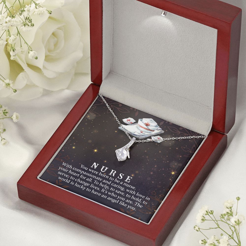 You Were Born to Be Alluring Ribbon Necklace-Express Your Love Gifts
