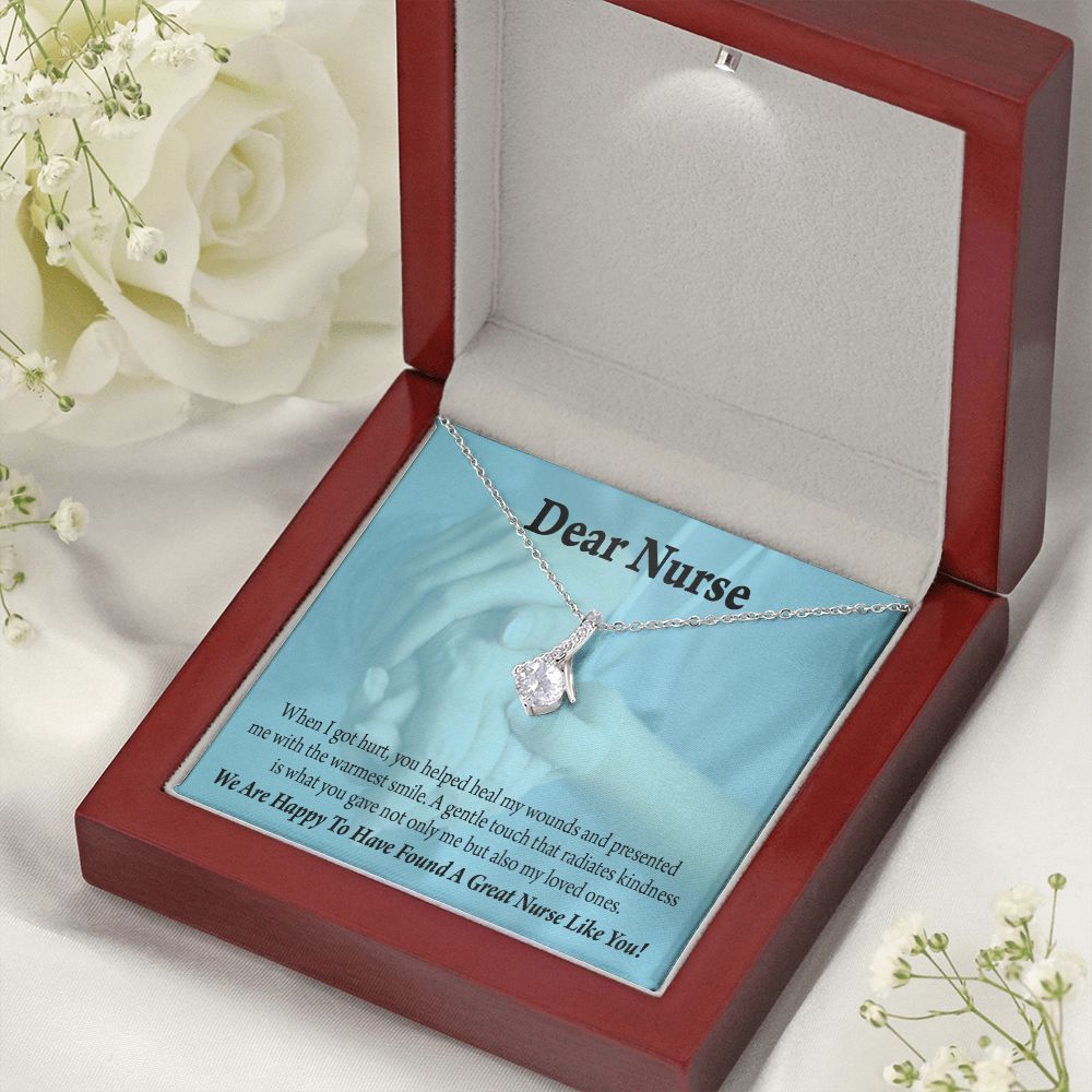 Nurse Thank You Alluring Ribbon Necklace-Express Your Love Gifts