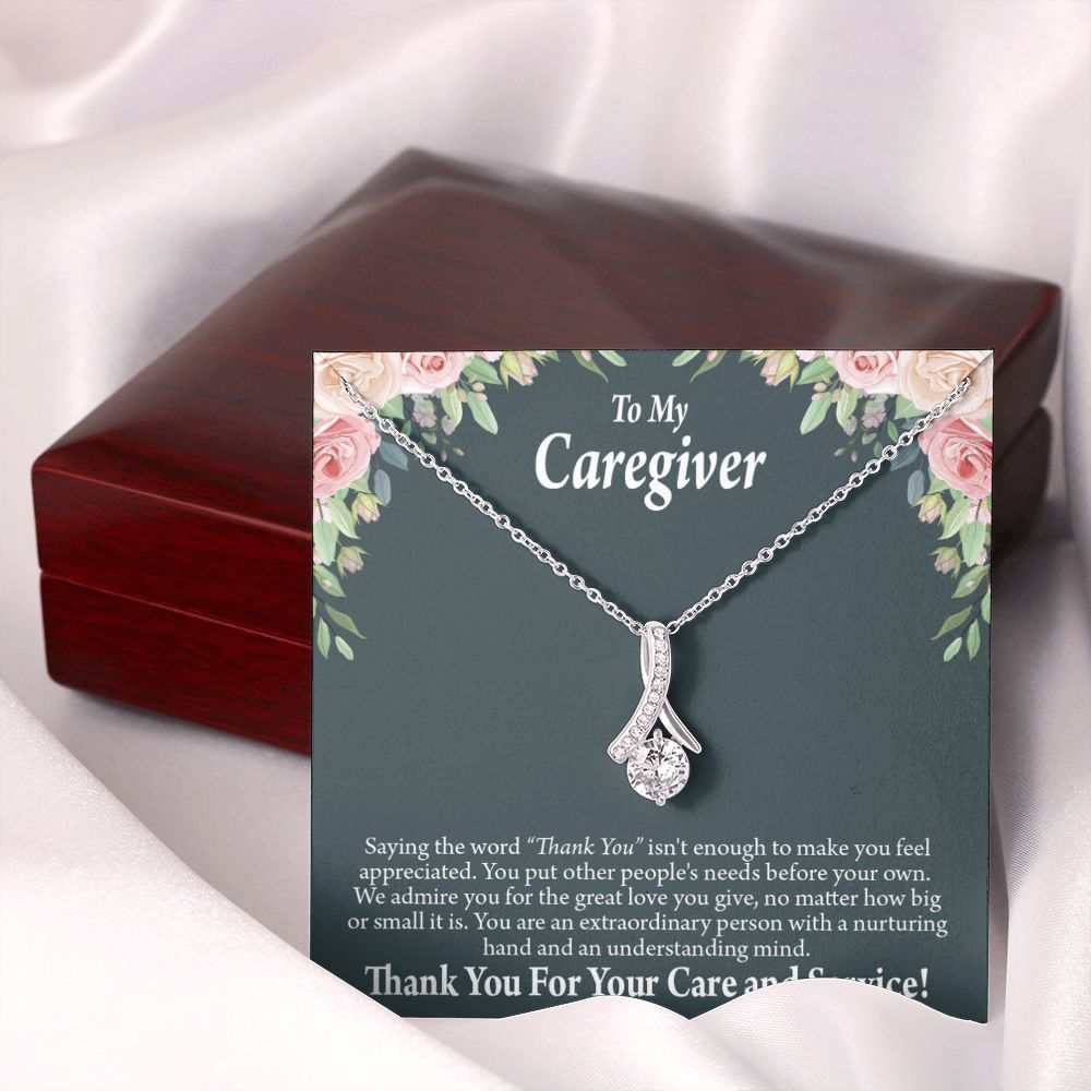 Gift Ideas For Caregivers Alluring Ribbon Necklace-Express Your Love Gifts