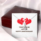 Together We Just Fit Alluring Ribbon Necklace-Express Your Love Gifts