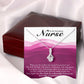 Inspirational Message for Nurse Alluring Ribbon Necklace-Express Your Love Gifts