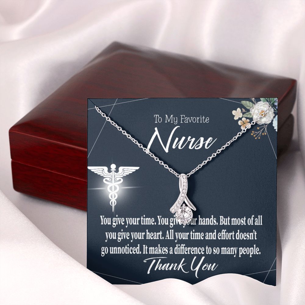 You Don't Go Unnoticed Alluring Ribbon Necklace-Express Your Love Gifts