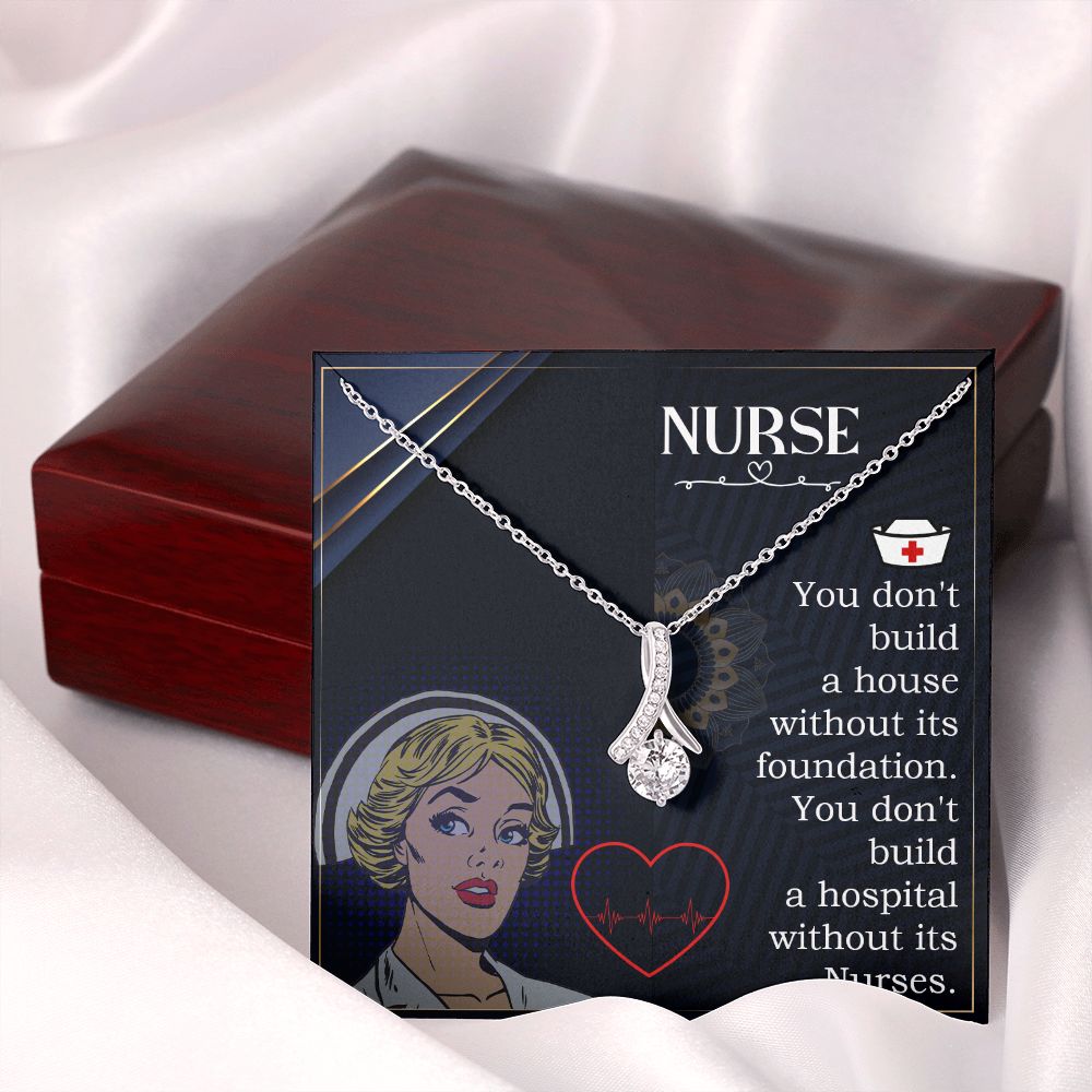 Nurse Alluring Ribbon Necklace-Express Your Love Gifts