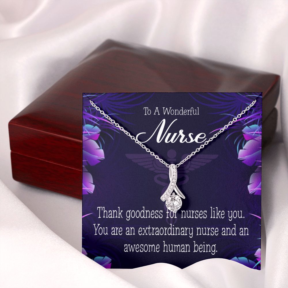 Extraordinary Nurse Alluring Ribbon Necklace-Express Your Love Gifts