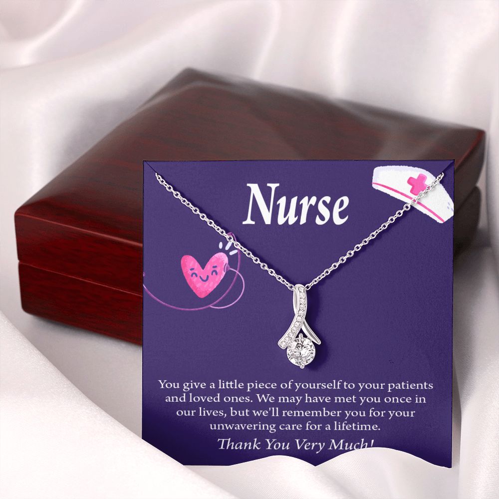 Remarkable Nurse Alluring Ribbon Necklace-Express Your Love Gifts