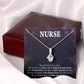 Caring Angel Nurse Alluring Ribbon Necklace-Express Your Love Gifts