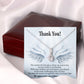 Thank You Present for Healthcare Workers Alluring Ribbon Necklace-Express Your Love Gifts