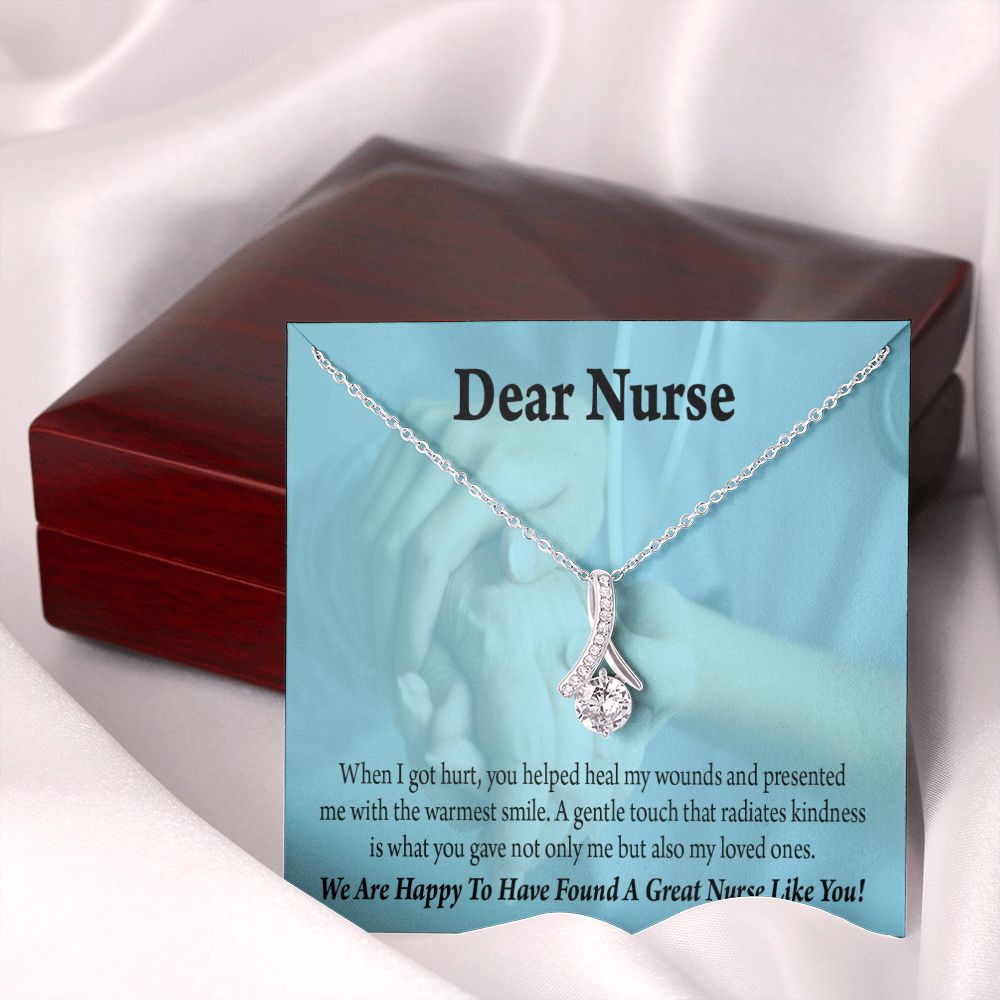 Nurse Thank You Alluring Ribbon Necklace-Express Your Love Gifts
