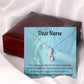 Nurse Thank You Alluring Ribbon Necklace-Express Your Love Gifts
