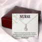Gift For Healthcare Workers Alluring Ribbon Necklace-Express Your Love Gifts