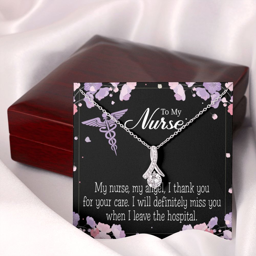 My Nurse, My Angel Alluring Ribbon Necklace-Express Your Love Gifts