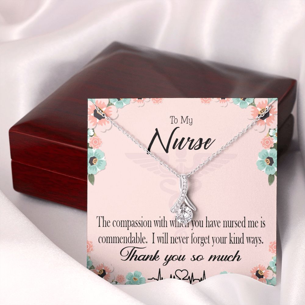 Commendable Nurse Alluring Ribbon Necklace-Express Your Love Gifts