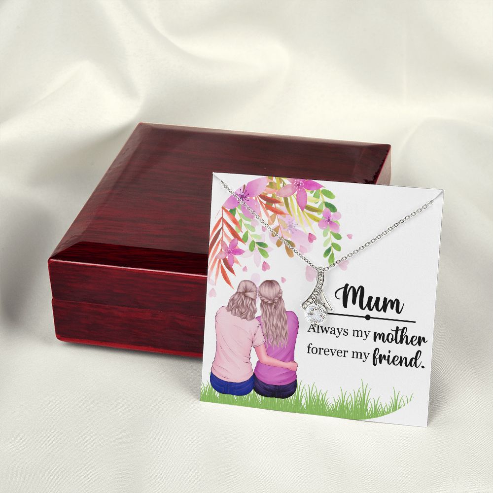 Mum Always my Mother Alluring Ribbon Necklace-Express Your Love Gifts