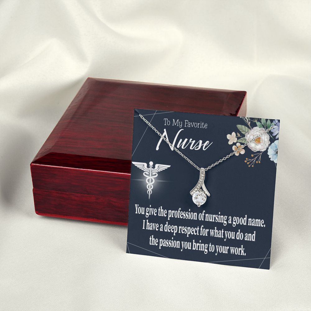 Deep Respect Alluring Ribbon Necklace-Express Your Love Gifts