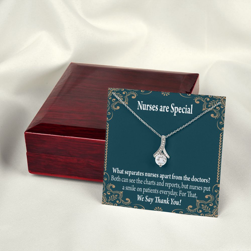 Nurses are Special Alluring Ribbon Necklace-Express Your Love Gifts