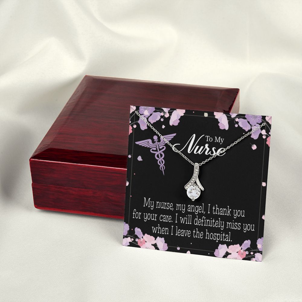 My Nurse, My Angel Alluring Ribbon Necklace-Express Your Love Gifts