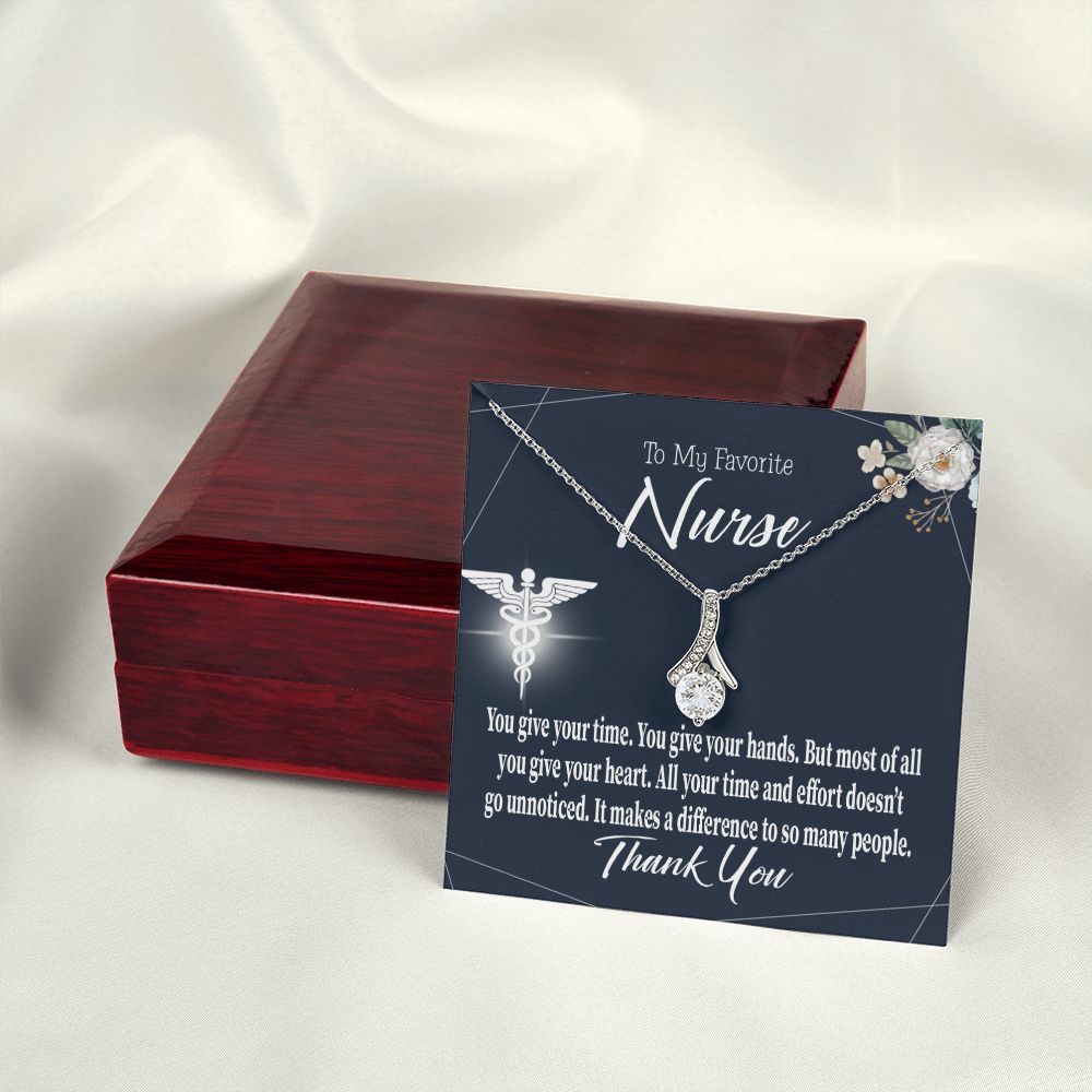 You Don't Go Unnoticed Alluring Ribbon Necklace-Express Your Love Gifts