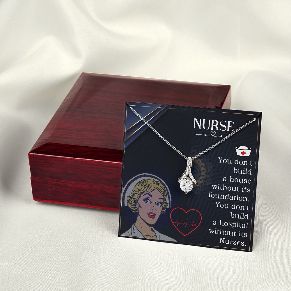 Nurse Alluring Ribbon Necklace-Express Your Love Gifts