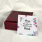 Mom We Love You With All Our Hearts Alluring Ribbon Necklace-Express Your Love Gifts