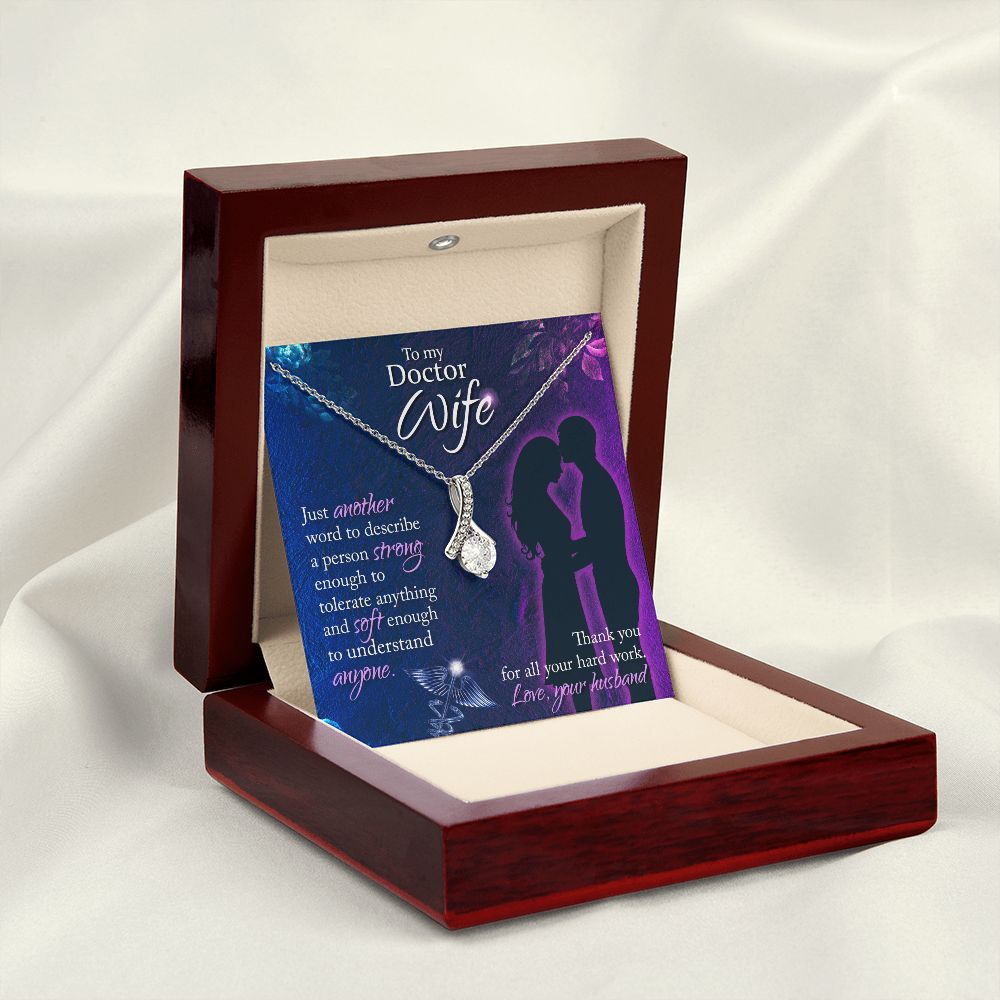 Just Another Word Alluring Ribbon Necklace-Express Your Love Gifts