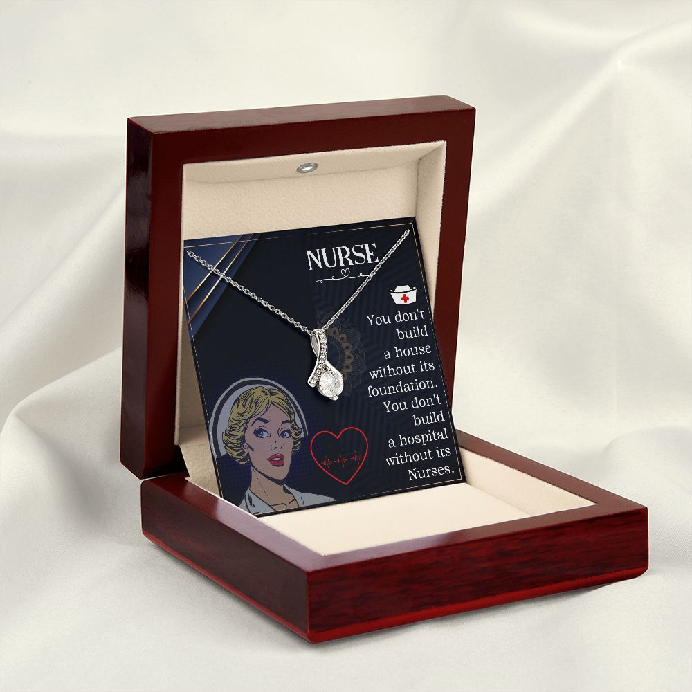 Nurse Alluring Ribbon Necklace-Express Your Love Gifts