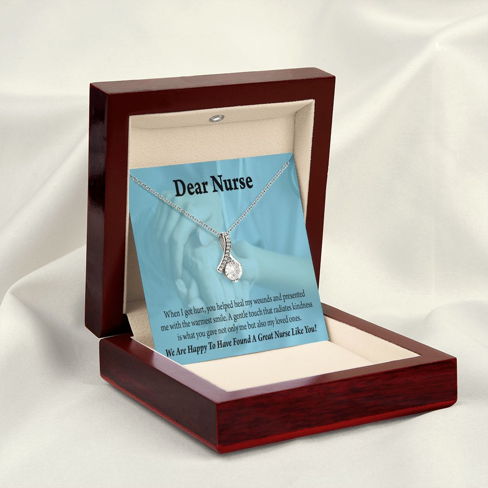 Nurse Thank You Alluring Ribbon Necklace-Express Your Love Gifts