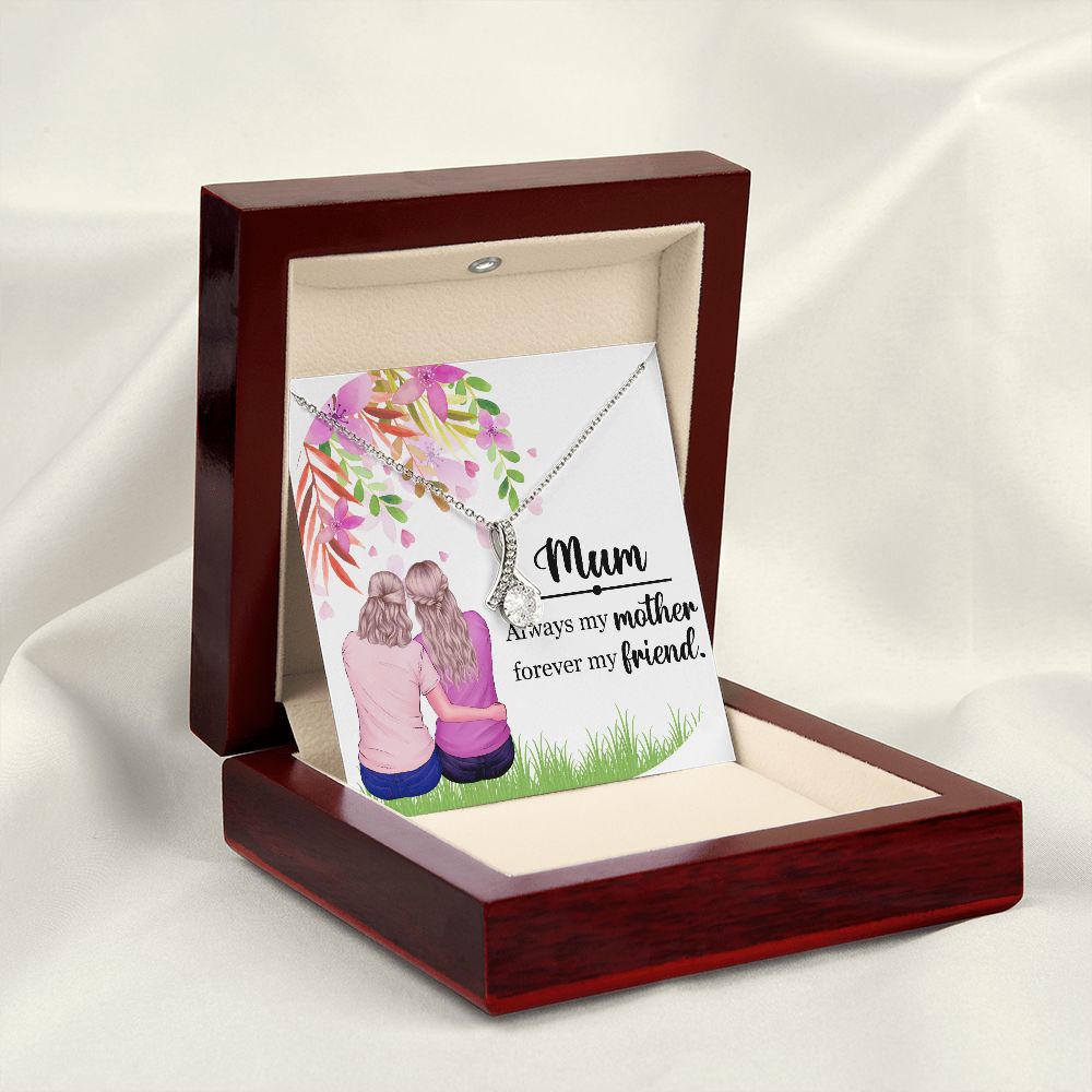 Mum Always my Mother Alluring Ribbon Necklace-Express Your Love Gifts