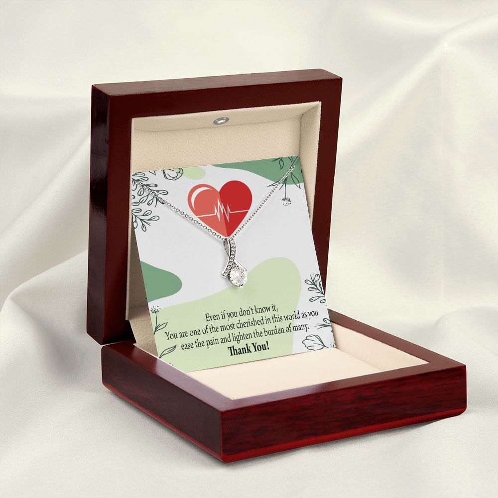 Thank You Necklace Medical Alluring Ribbon Necklace-Express Your Love Gifts