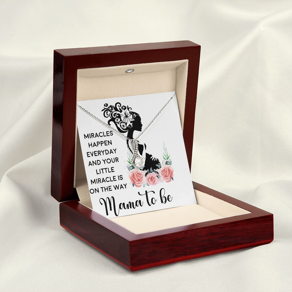 Mama To Be Alluring Ribbon Necklace-Express Your Love Gifts