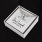 To My Husband My Love Personalized Steel Cross Cuban Link Chain-Express Your Love Gifts