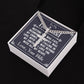 To My Husband Meeting You Was Fate Personalized Steel Cross Cuban Link Chain-Express Your Love Gifts