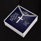 To My Husband Our Home Personalized Steel Cross Cuban Link Chain-Express Your Love Gifts