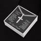 To My Dad You Know How to Be a Friend Personalized Steel Cross Cuban Link Chain-Express Your Love Gifts