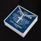To My GrandSon I Thank The Lord For Giving Me You Personalized Steel Cross Cuban Link Chain-Express Your Love Gifts