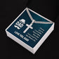 To My Dad I Know Personalized Steel Cross Cuban Link Chain-Express Your Love Gifts