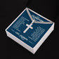 To My Grandson Always Remember How Much I Love You Personalized Steel Cross Cuban Link Chain-Express Your Love Gifts
