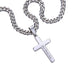 To My Son Never Feel That Personalized Steel Cross Cuban Link Chain-Express Your Love Gifts
