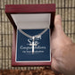 To Our Son Congratulations on Your Graduation Personalized Steel Cross Cuban Link Chain-Express Your Love Gifts