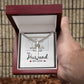 To My Husband My Love Personalized Steel Cross Cuban Link Chain-Express Your Love Gifts
